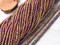 2.5mm Metallic Purple Plated Gold Electroplated Glass Round Micro Spacer Beads (14" Strand)
